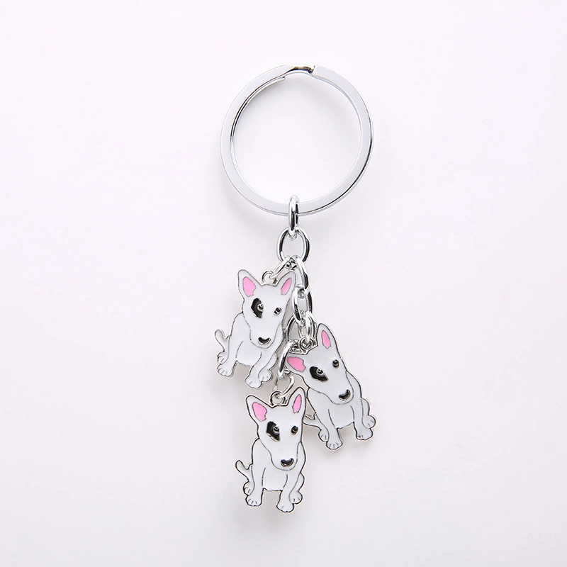 Dog Keychain Pet Border Shepherd Backpack Pendant