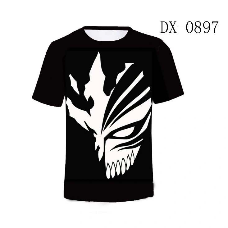 3D Color rinting Short Sleeve Casual Digital