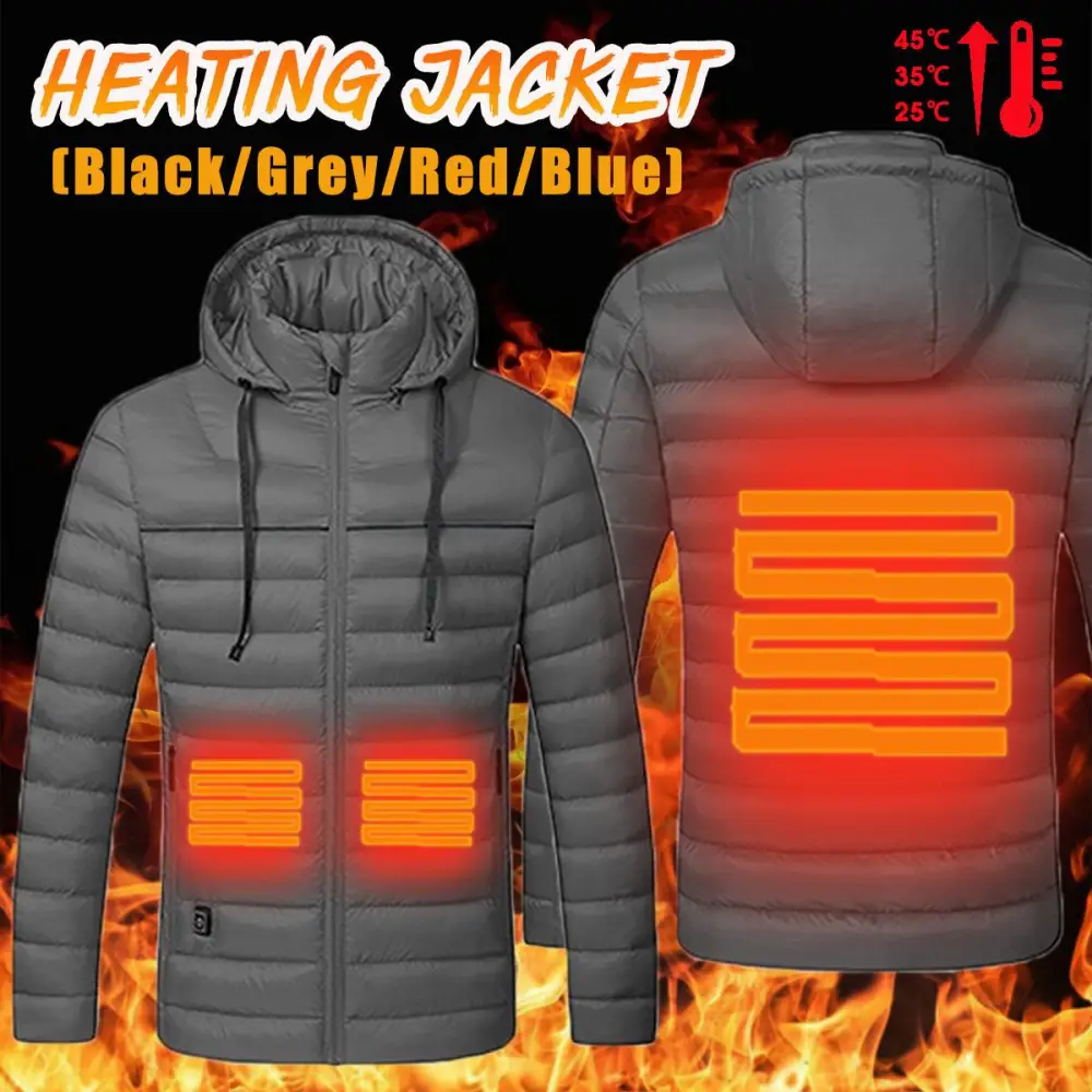 Heated cotton smart electric down jacket