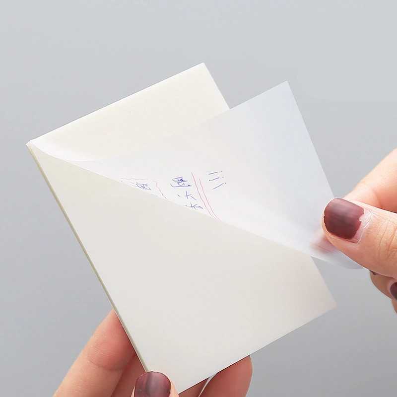 Transparent Post-It Note, Waterproof And Strong, Tearable, Writeable Message Notes