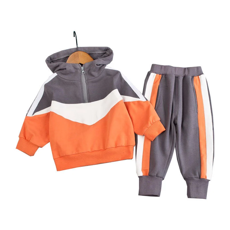 Children's Hooded Sweater Set Korean Children's Wear