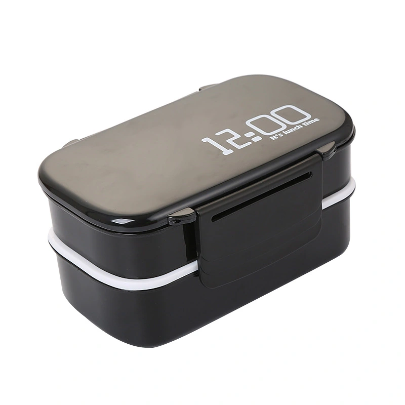 Double - layer Plastic Bento Box Is Suitable For Microwave Oven