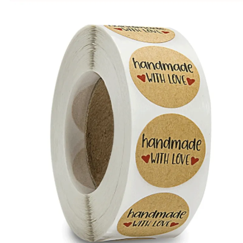 Kraft Paper Baked Diy Handmade Roll Stickers