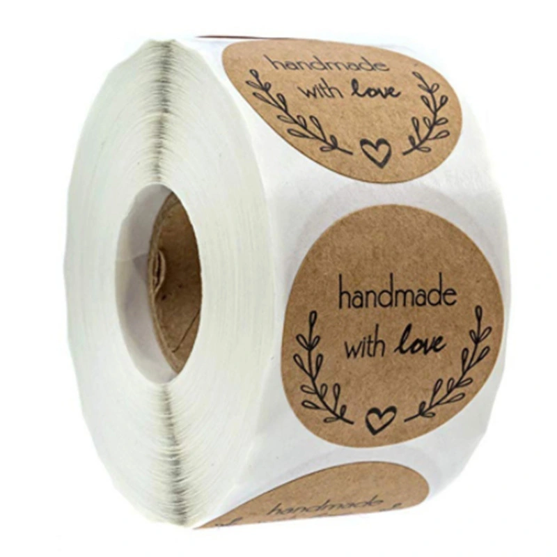 Kraft Paper Baked Diy Handmade Roll Stickers