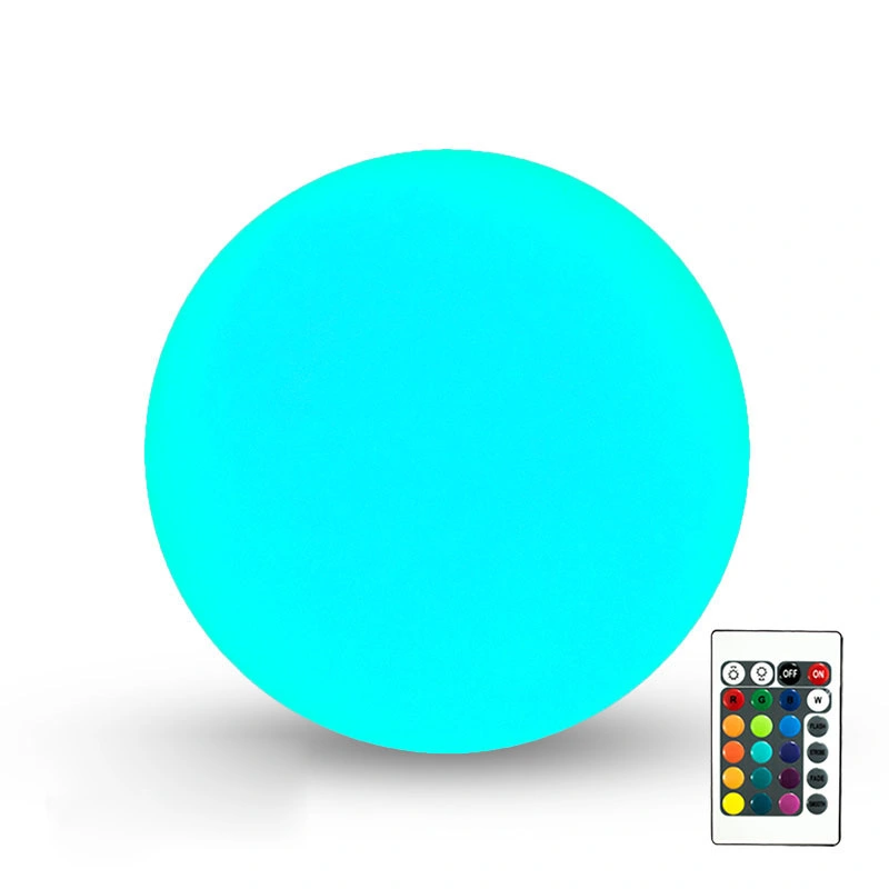 Lawn Lamp Floor Light Bulb Remote Control LED Luminous Ball Lamp Landscape Floor Lamp 16 Colors Outdoor Landscape Lamp
