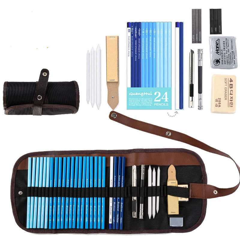Pencil Sketch Set For Beginners Drawing Charcoal