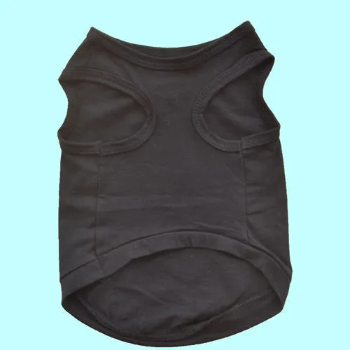 Pet Clothes Dog Clothes Spring And Summer Black Vest
