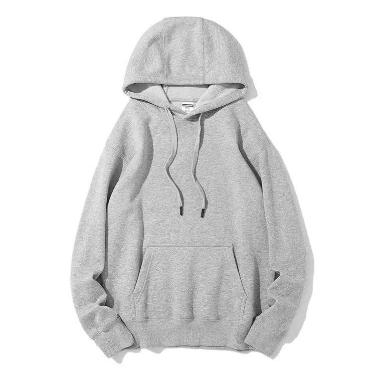 Fashion Loose Solid Color Hooded Pullover Sweater