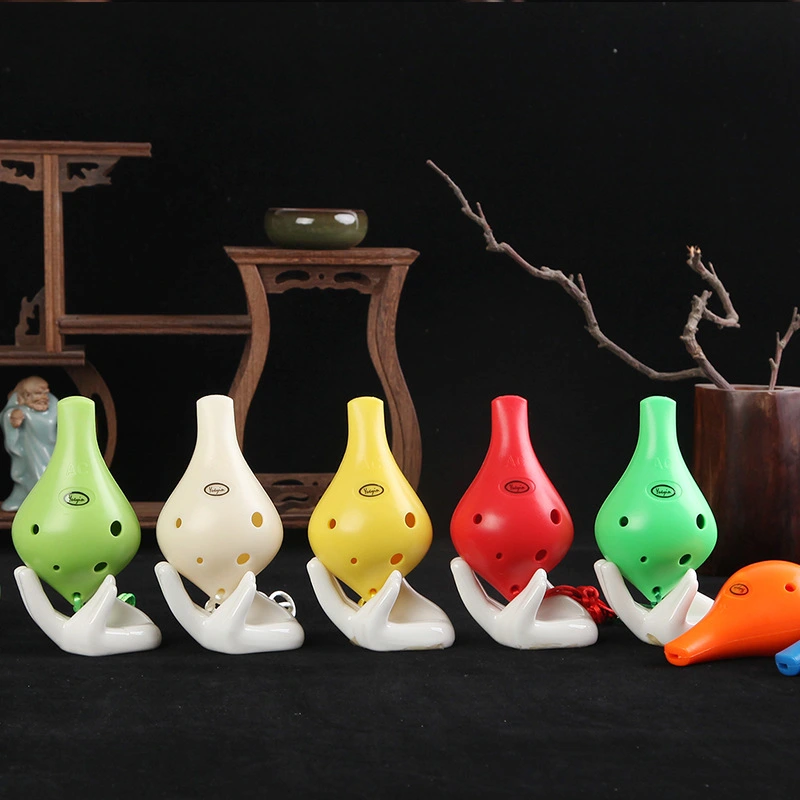 6-hole alto C-shaped long mouth plastic Ocarina
