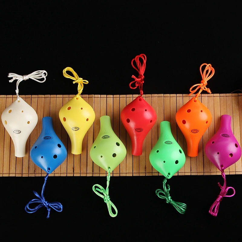 6-hole alto C-shaped long mouth plastic Ocarina
