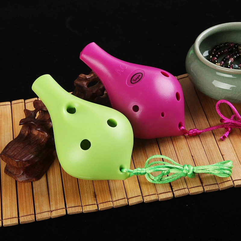 6-hole alto C-shaped long mouth plastic Ocarina