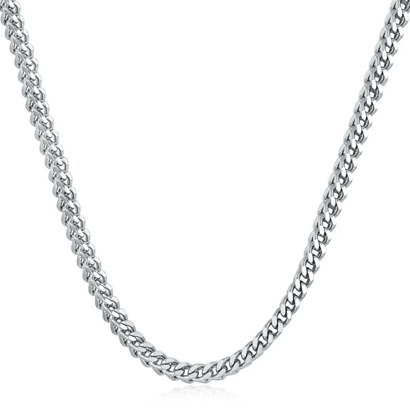 Fashion Accessories Stainless Steel Chain 3MM 4M 5M 6M Positive And Negative Necklace