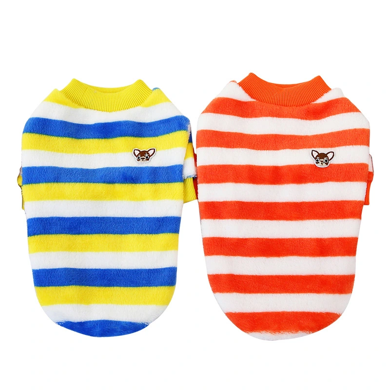 Winter Teddy Bichon Warm Clothing Cat Rainbow Fleece