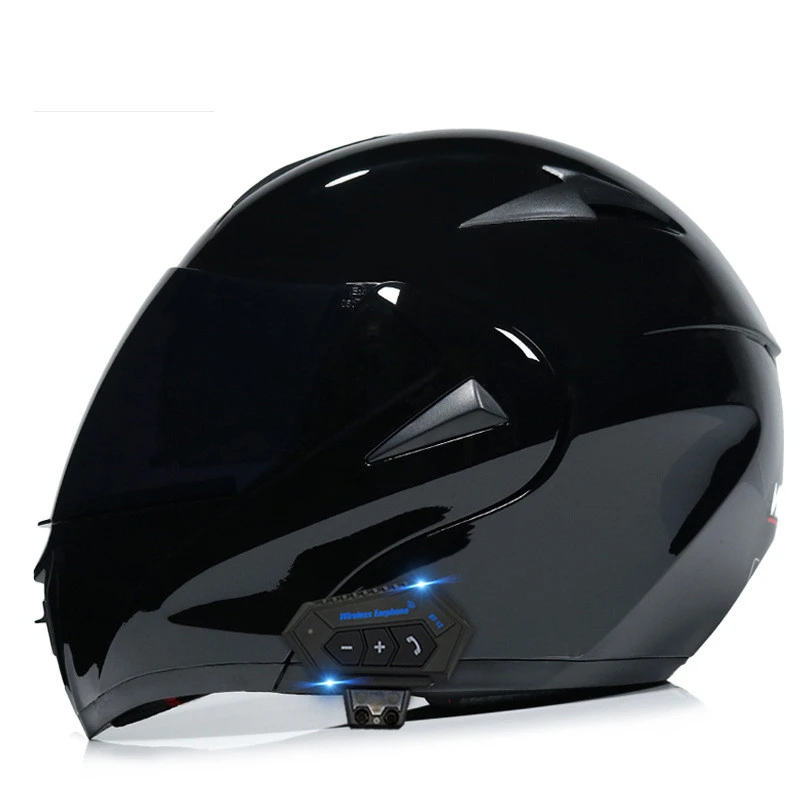 VIRTUE Electric Motorcycle Men's and Women's Bluetooth Helmet Double Mirror Winter Helmet