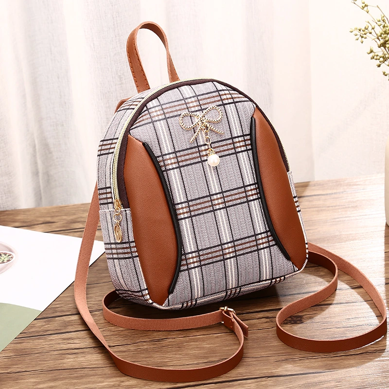 Spring And Summer New Korean Shell-Shaped Printed Zipper Small Backpack