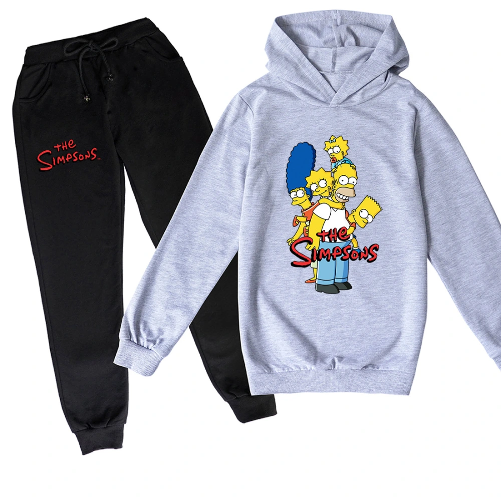 Spring and Autumn Big Kids' Hoodie and Sweater Set