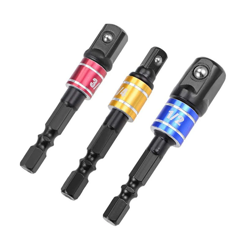 Color Ball Extension Rod Hexagon Shank Electric Drill Square Head Conversion Extension Rod