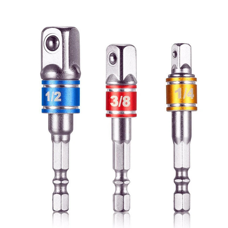 Color Ball Extension Rod Hexagon Shank Electric Drill Square Head Conversion Extension Rod