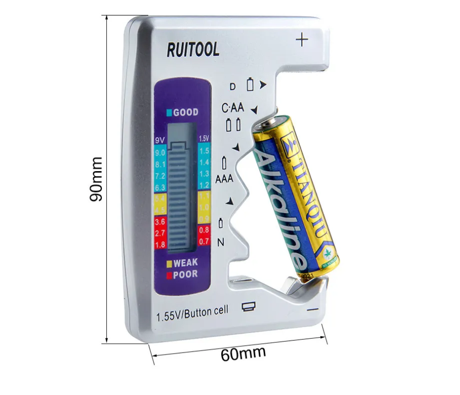 New Digital Battery Tester Power Tester Dry Battery Capacity Tester