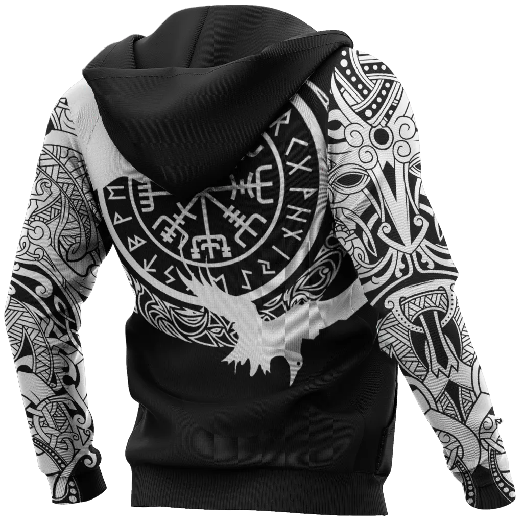 Printed hooded sweater