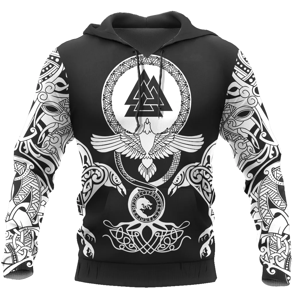 Printed hooded sweater