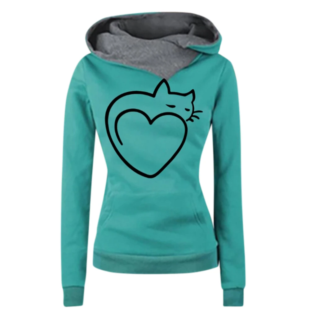 Hoodies Women Anime Kawaii Tops Harajuku-Sweatshirt Long-Sleeve Autumn Casual Fashion