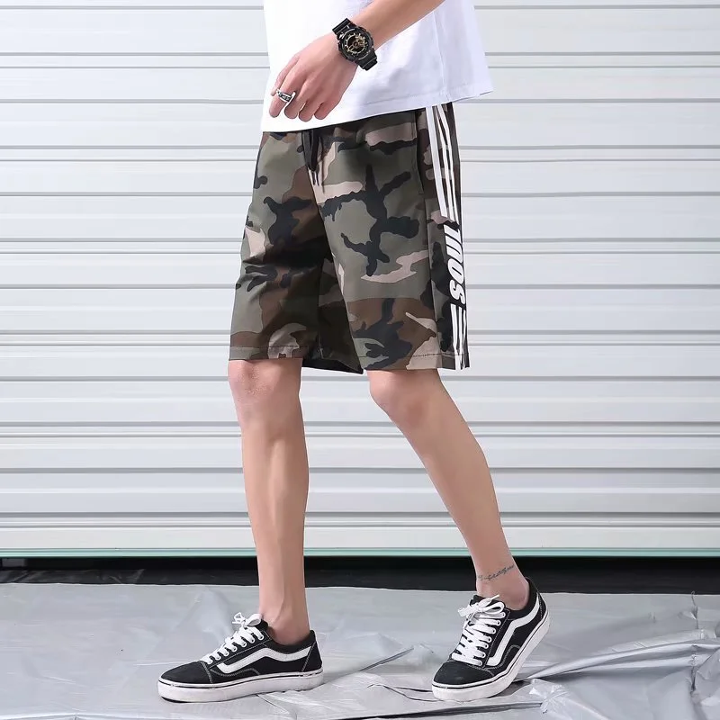 Casual five-point shorts men's camouflage simple five-point pants