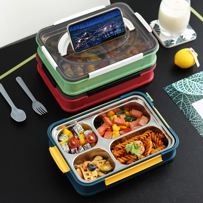 Stainless steel lunch box tableware meal