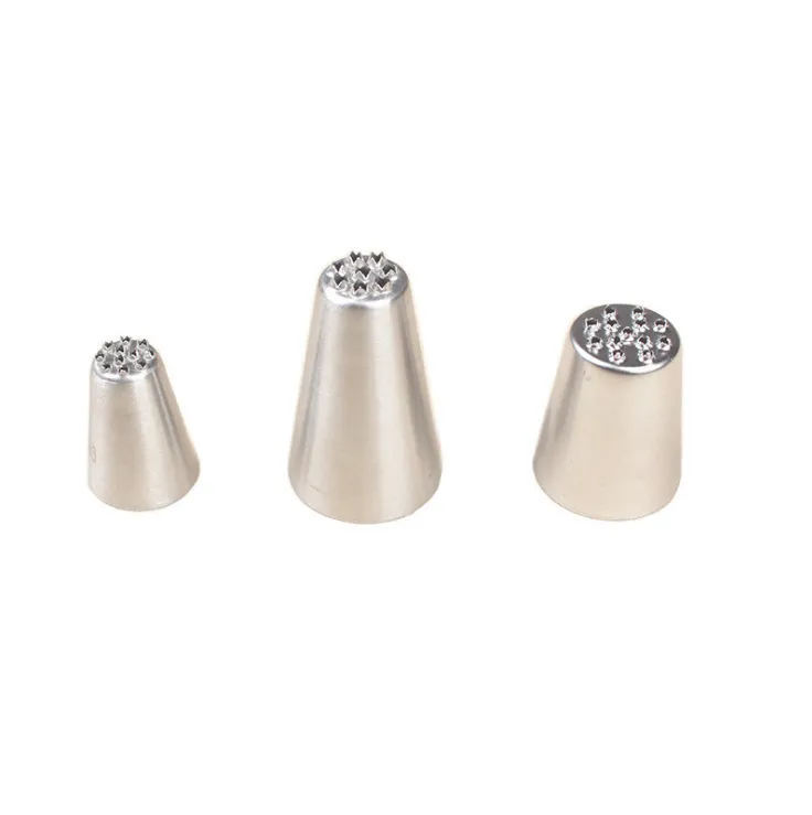 Stainless steel cream flower mouth