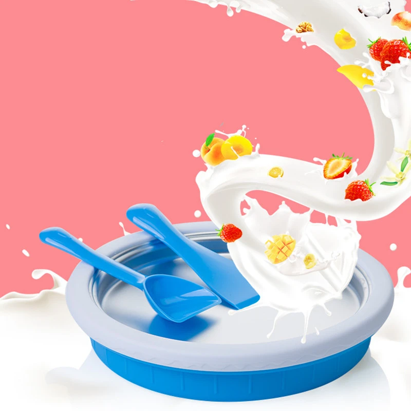 Mini Fried ice machine for children DIY homemade yogurt Fried ice machine