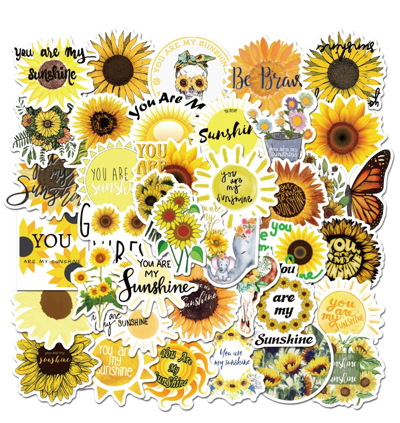 Sunshine Stickers Decal Guitar Luggage Skateboard Sunflower-You Motorcycle Travel Laptop