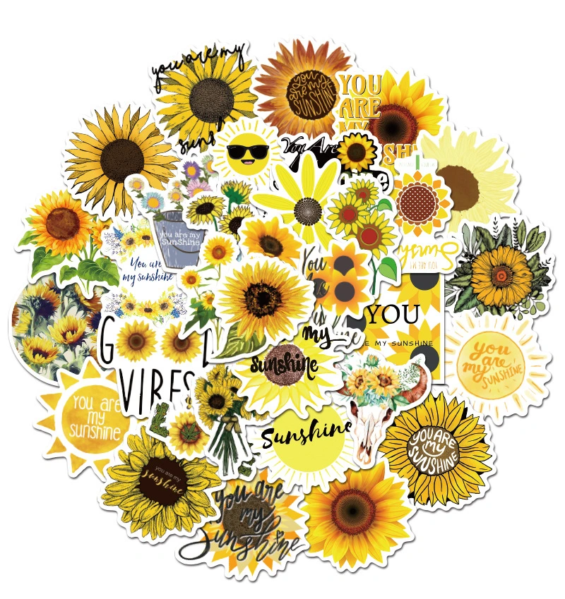 Sunshine Stickers Decal Guitar Luggage Skateboard Sunflower-You Motorcycle Travel Laptop