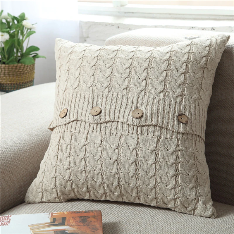 Woven Sofa Creative Nordic Simplicity Pillowcase