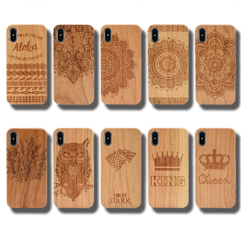 Wooden mobile phone case