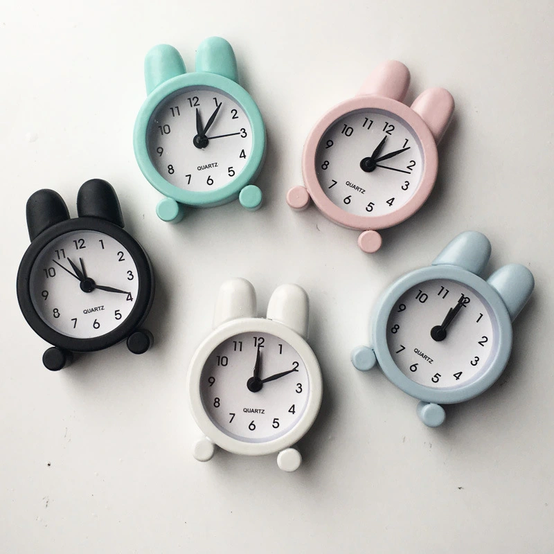 Bunny Creative Cute Mini Metal Small Alarm Clock