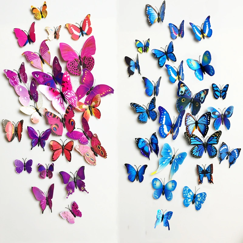 Butterfly stereo simulation wall sticker