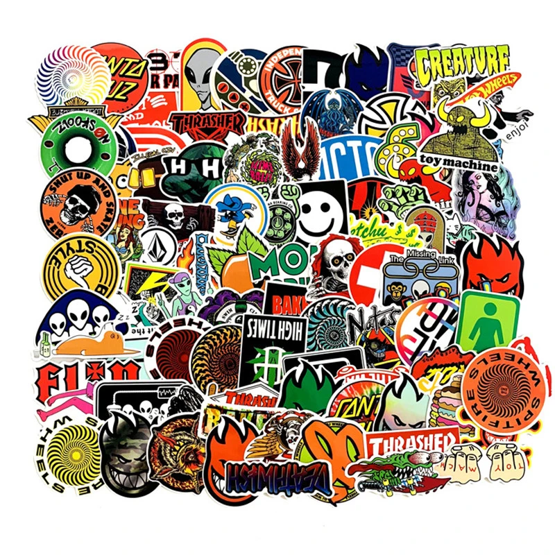 Personalized Cartoon Skateboard Sticker Luggage Asian Note Book Fashion Sticker