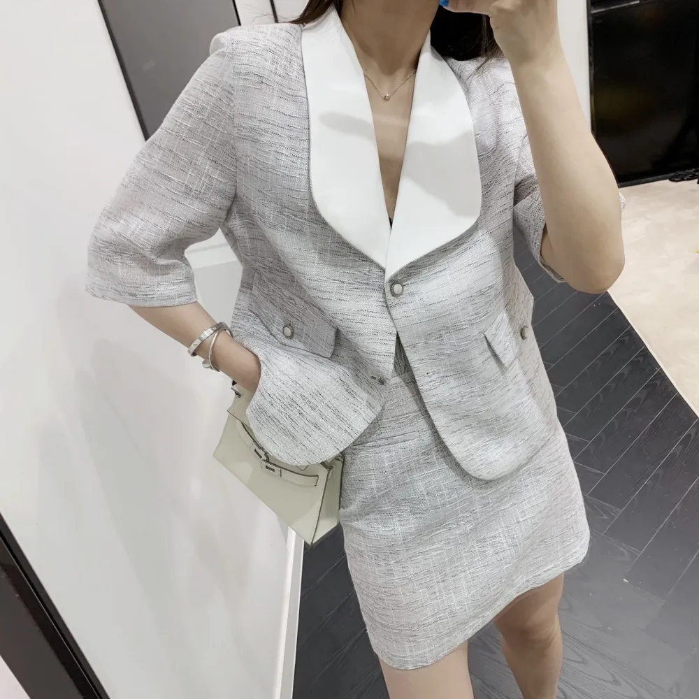 Small fragrance suit half skirt suit