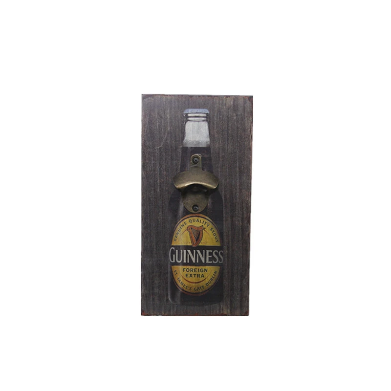 Retro creative beer bottle opener wooden bottle opener