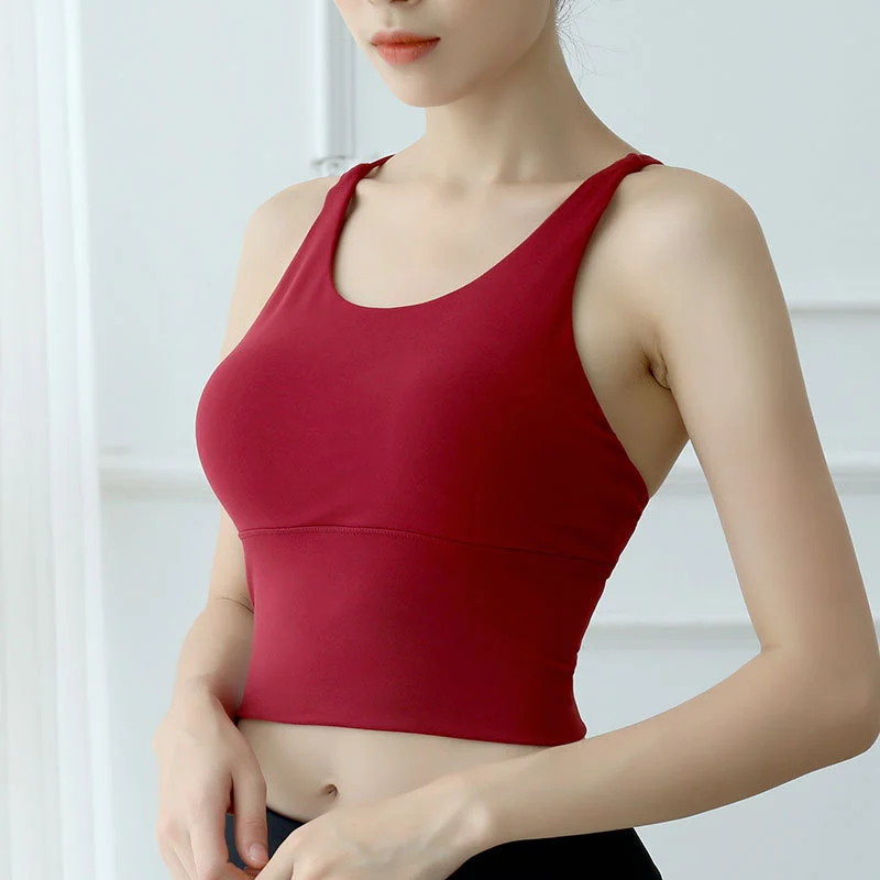 European And American Beauty Back Camisole Bra Sports Underwear Women