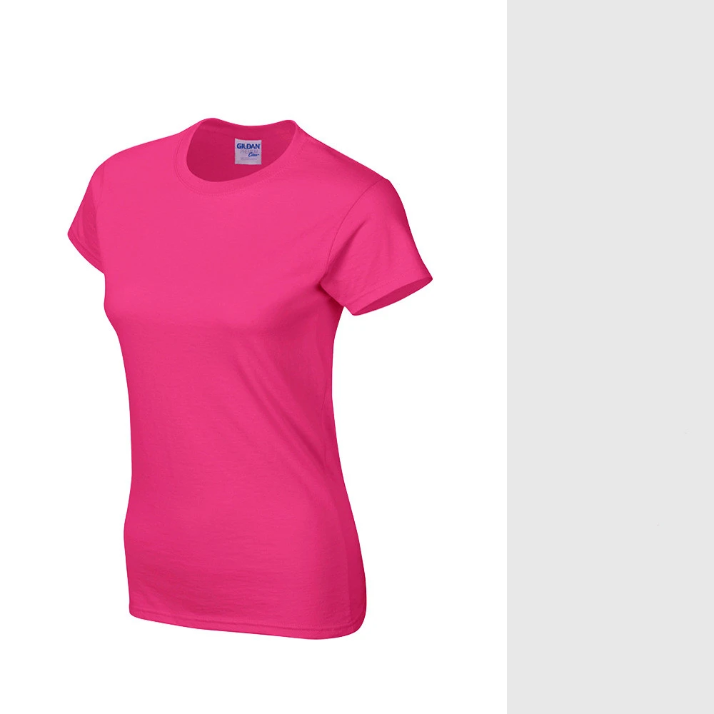 Women's solid color short sleeve T-shirt