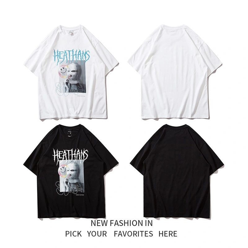 T-Shirt Short-Sleeved Men And Women Couples Style Loose Cotton T-Shirt Half Sleeve