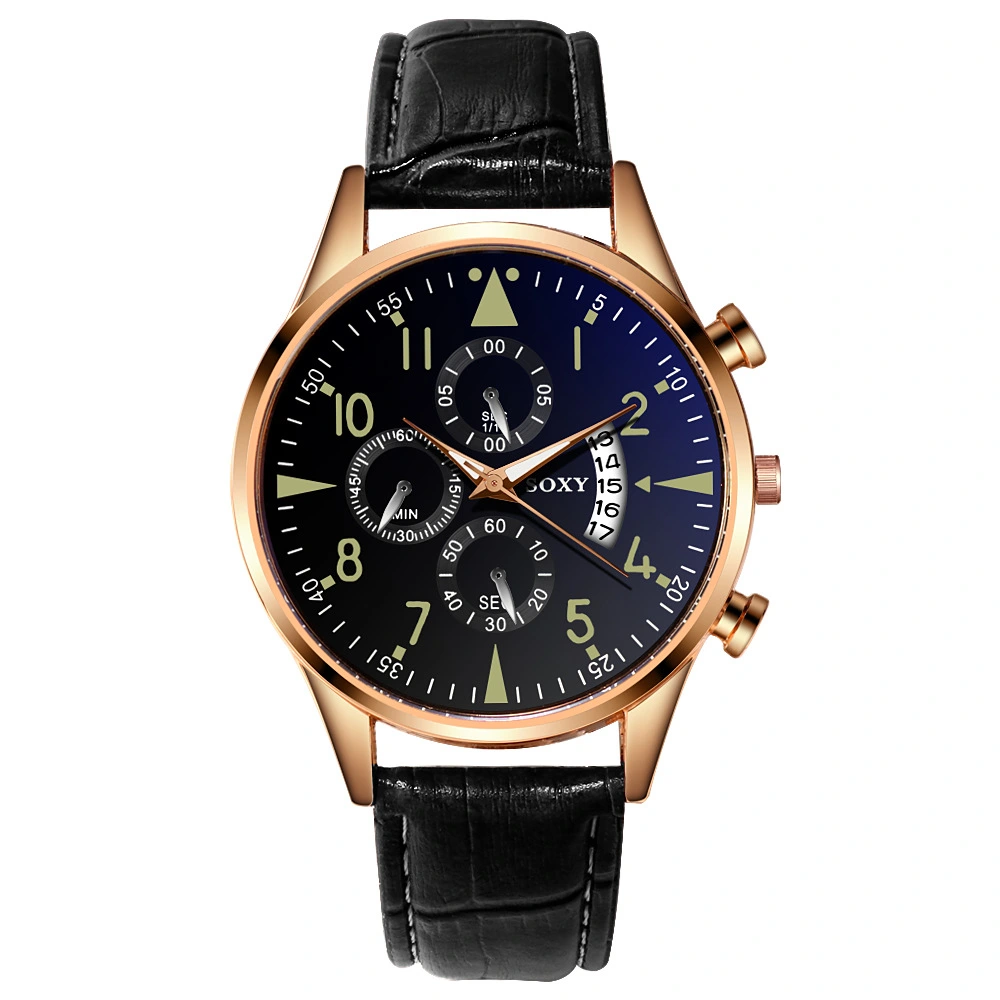 Active Class Leather Strap Watch