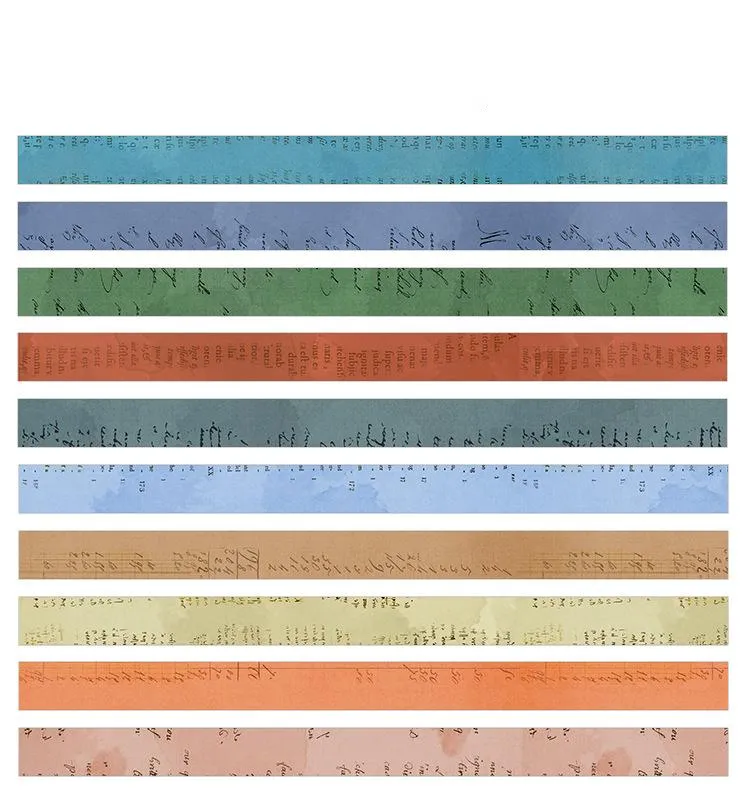 Word Fan Combination Series Washi Tape