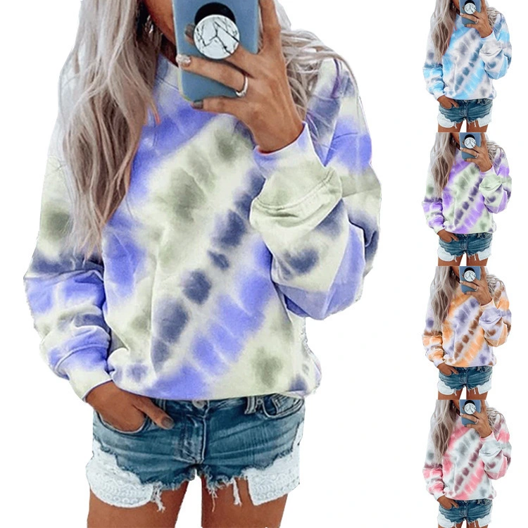 Street Style Round Neck Pullover Sweater Women