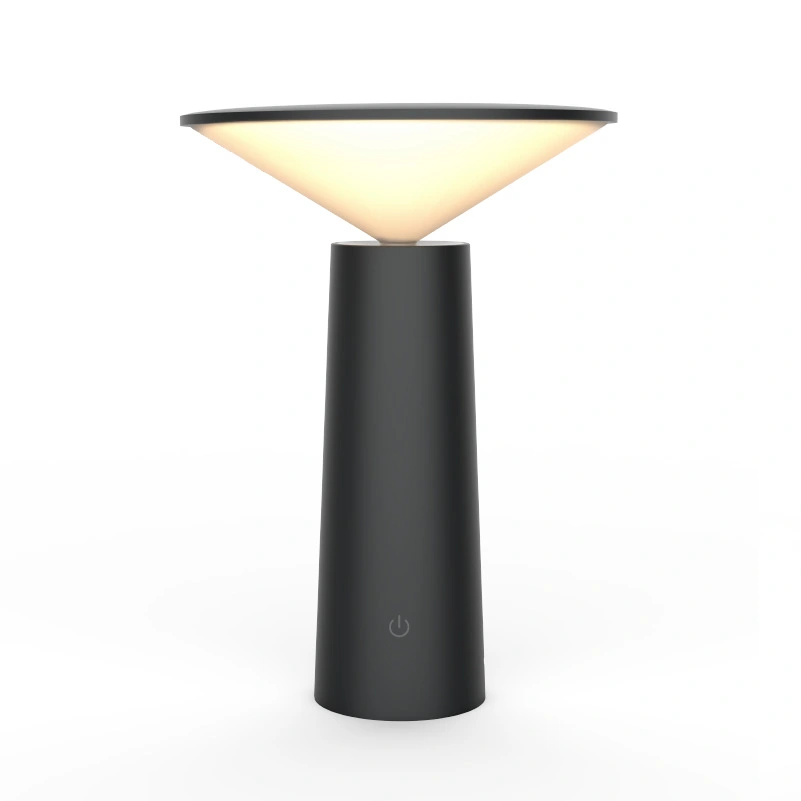 Rotating Lamp Head Three-color Light Charging Touch