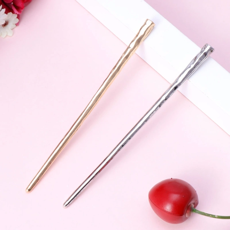 Metal rod branch hairpin