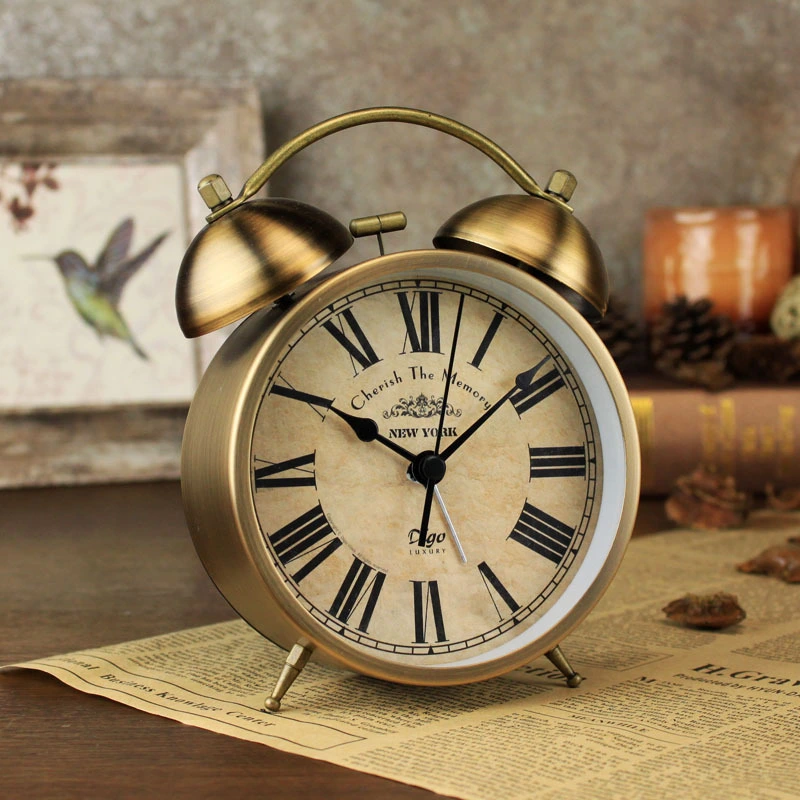 4 Inch Metal Bell Retro Alarm Clock