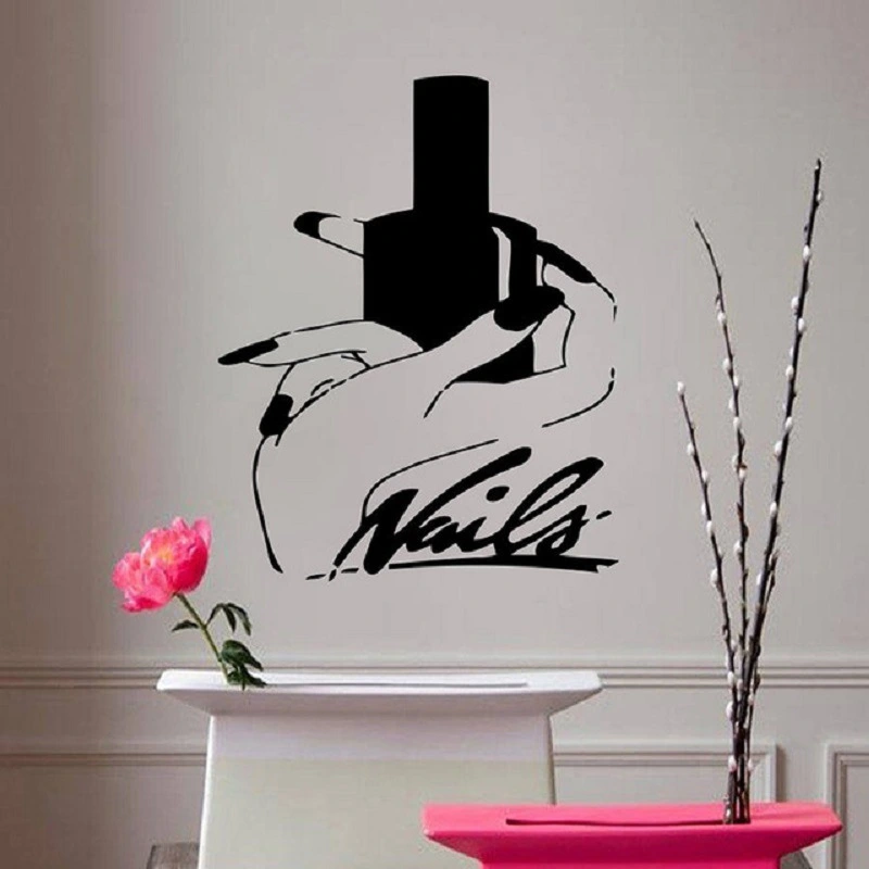 Creative Nail Polish Pattern Wall Stickers