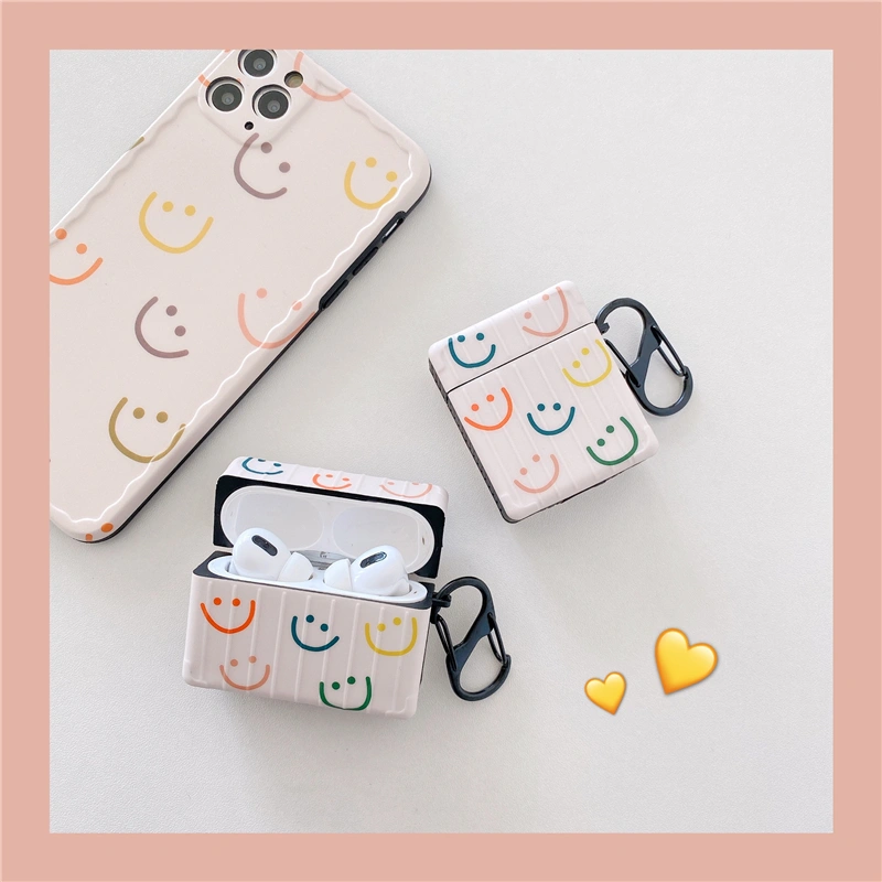 Compatible with Apple, Compatible with Apple , Smiley Cartoon Protective Cover Protective Shell Earphone Cover